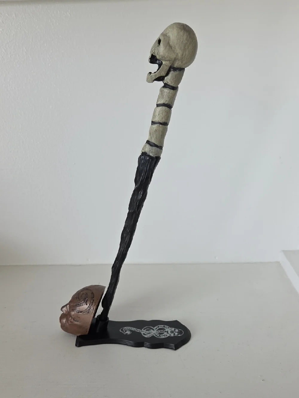 Harry Potter Death Eater Skull Wand From The Nobel Collection 12inches Long - Picture 3 of 4